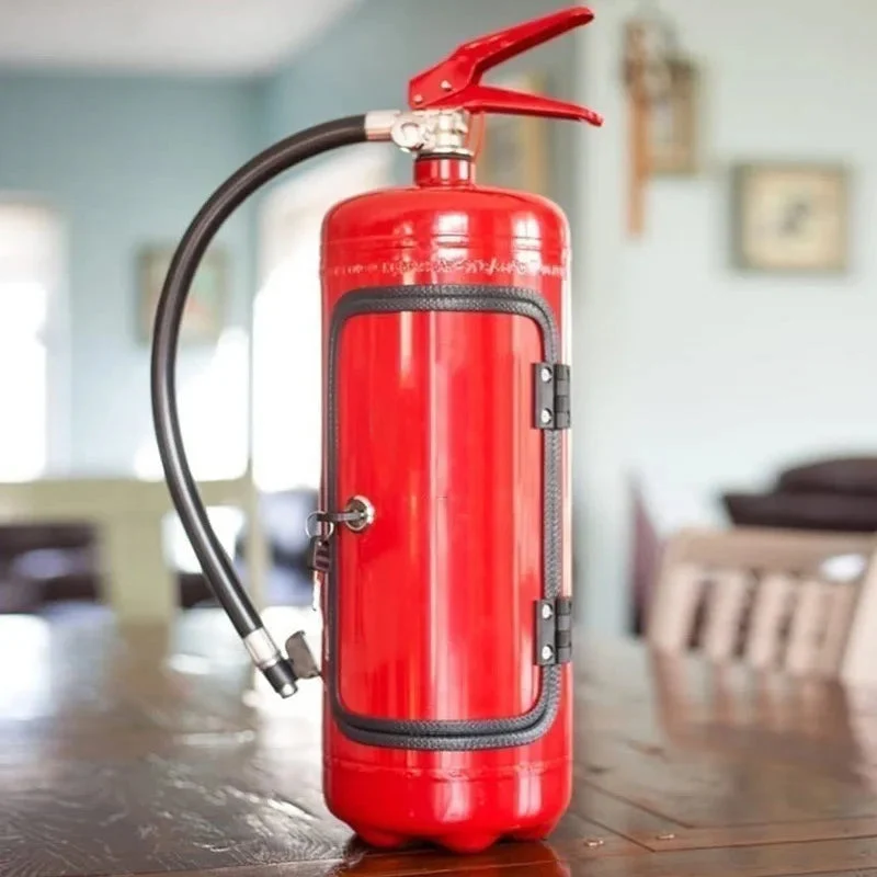 Flessendispenser Brandblusser Design voor Whisky Wijn Champagne Rood Zwart Huisbar Party Decoratie Cadeau | Sansoti
