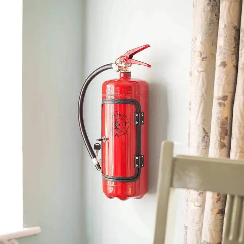 Flessendispenser Brandblusser Design voor Whisky Wijn Champagne Rood Zwart Huisbar Party Decoratie Cadeau | Sansoti