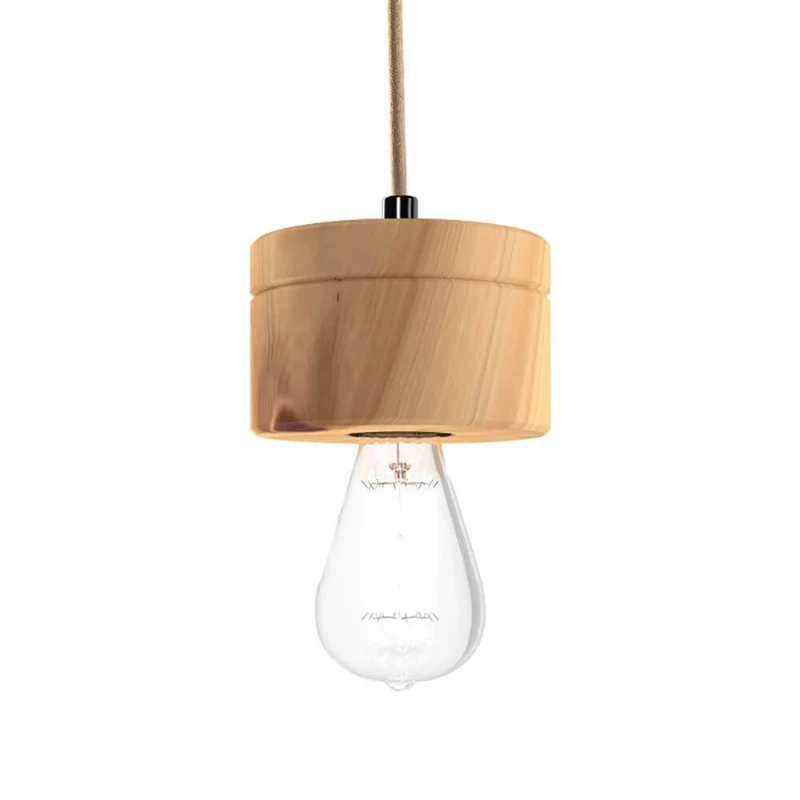 Holz Hängelampe Ø 11cm in 3 Holzarten