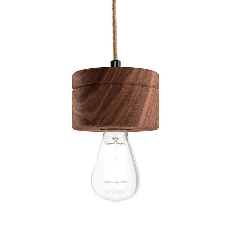 Holz Hängelampe Ø 11cm in 3 Holzarten