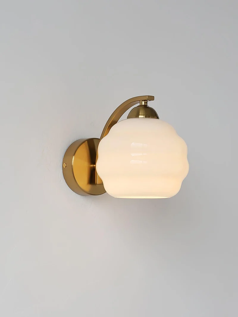 Art Deco Wandlamp Vintage Melkglas Armatuur Klassiek E26 E27 Fitting 1920s Geïnspireerd Interieurverlichting Woonkamer Gang Slaapkamer | Sansoti
