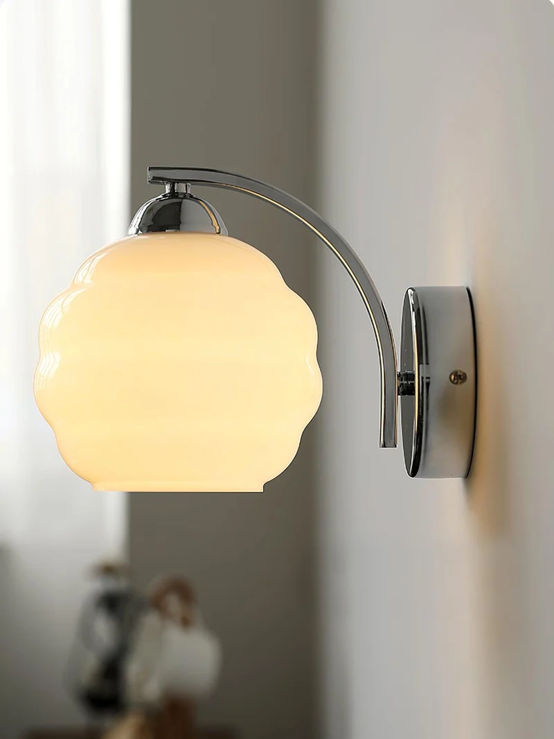 Art Deco Wandlamp Vintage Melkglas Armatuur Klassiek E26 E27 Fitting 1920s Geïnspireerd Interieurverlichting Woonkamer Gang Slaapkamer | Sansoti