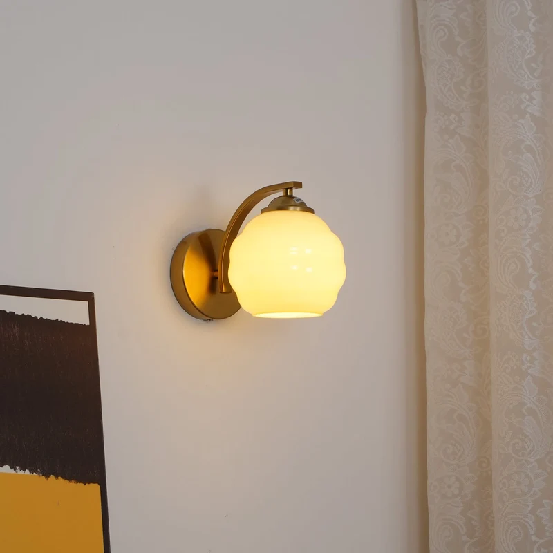 Art Deco Wandlamp Vintage Melkglas Armatuur Klassiek E26 E27 Fitting 1920s Geïnspireerd Interieurverlichting Woonkamer Gang Slaapkamer | Sansoti