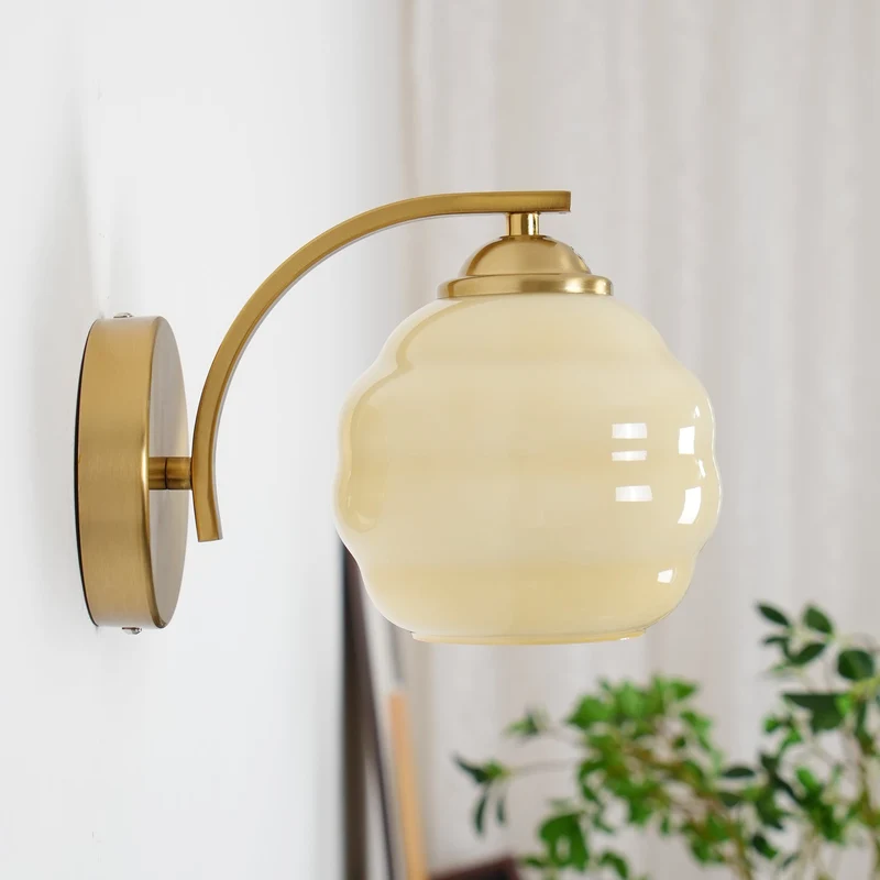 Art Deco Wandlamp Vintage Melkglas Armatuur Klassiek E26 E27 Fitting 1920s Geïnspireerd Interieurverlichting Woonkamer Gang Slaapkamer | Sansoti