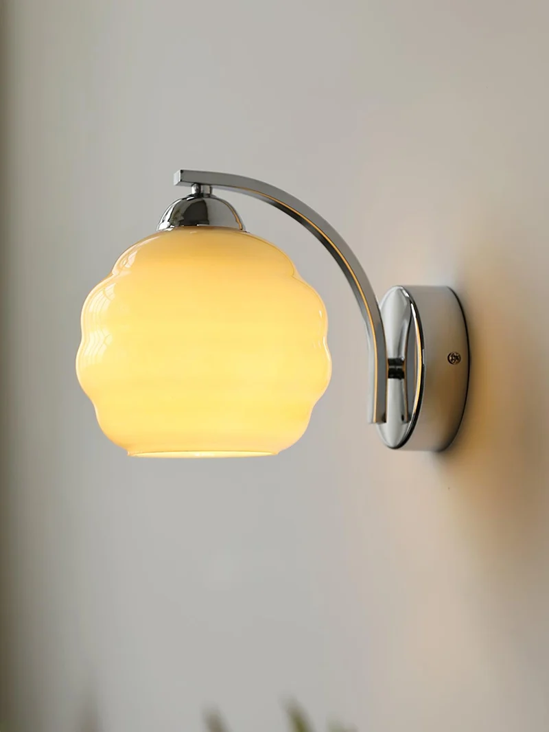 Art Deco Wandlamp Vintage Melkglas Armatuur Klassiek E26 E27 Fitting 1920s Geïnspireerd Interieurverlichting Woonkamer Gang Slaapkamer | Sansoti