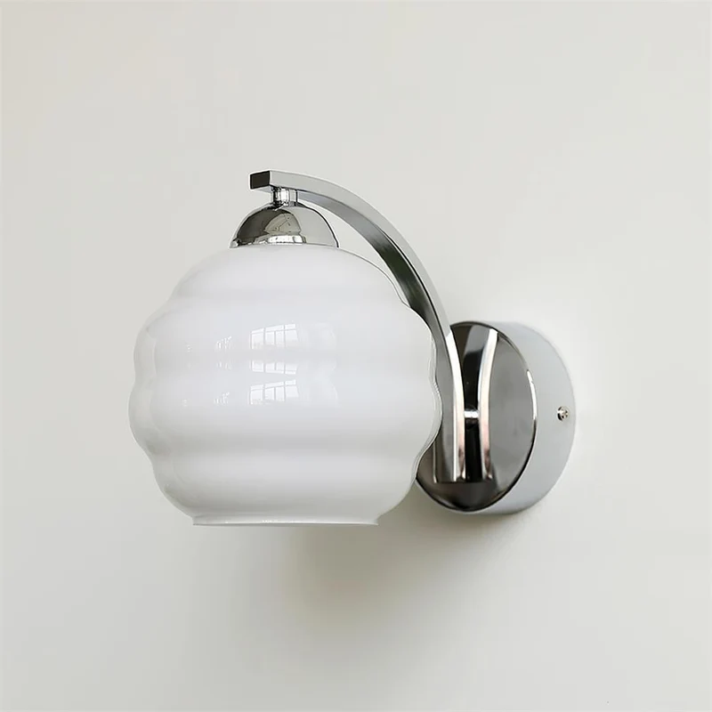 Art Deco Wandlamp Vintage Melkglas Armatuur Klassiek E26 E27 Fitting 1920s Geïnspireerd Interieurverlichting Woonkamer Gang Slaapkamer | Sansoti