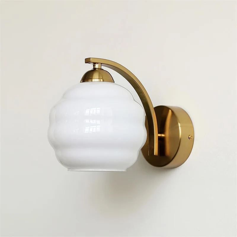 Art Deco Wandlamp Vintage Melkglas Armatuur Klassiek E26 E27 Fitting 1920s Geïnspireerd Interieurverlichting Woonkamer Gang Slaapkamer | Sansoti
