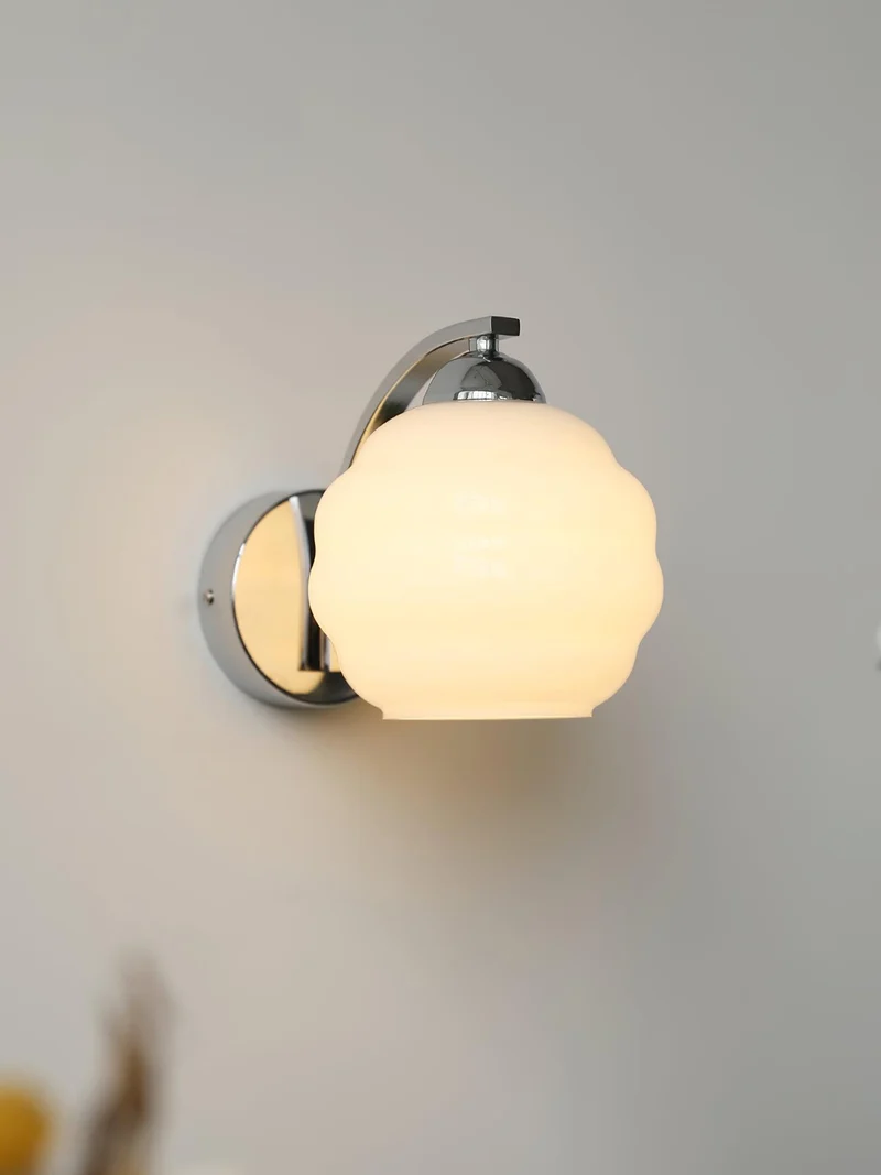 Art Deco Wandlamp Vintage Melkglas Armatuur Klassiek E26 E27 Fitting 1920s Geïnspireerd Interieurverlichting Woonkamer Gang Slaapkamer | Sansoti