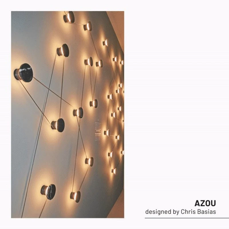 Kundalini LED-Wandleuchte Azou 7-flammig Dimmbar