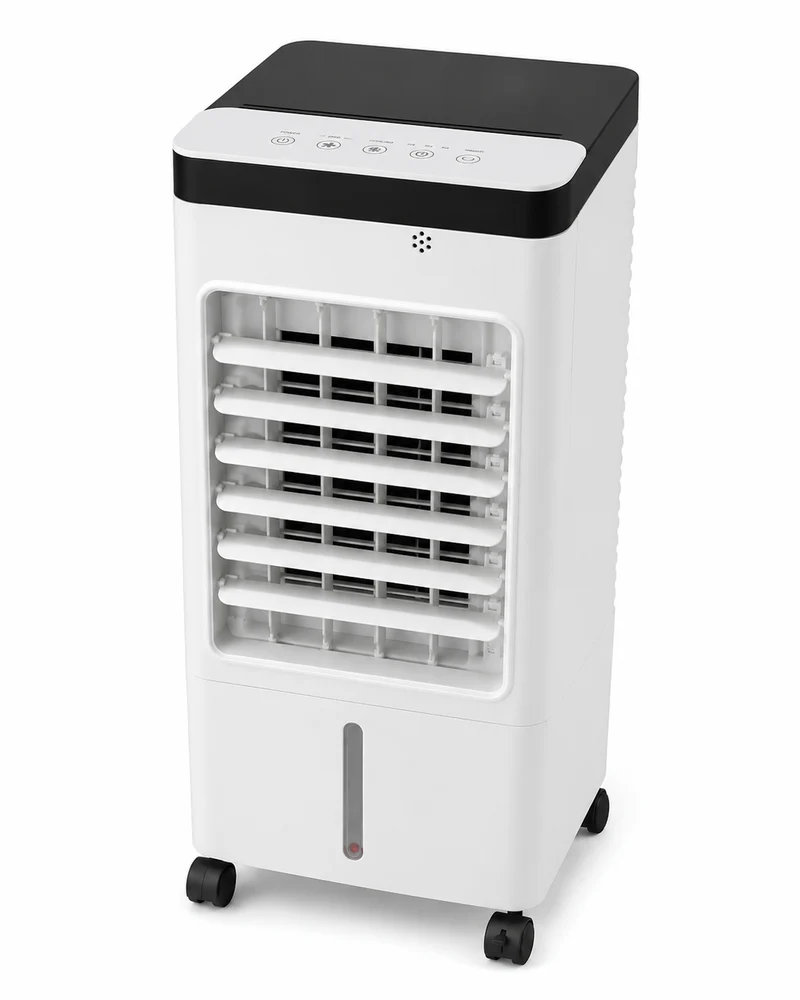 Mobiele Luchtcirculatiebuis met Vernevelaar Timer voor Thuiskantoor Verkoeling Bureau Koeling Tafelventilator | Sansoti