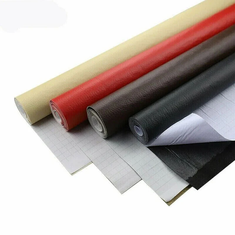 Zelfklevende Leerreparatietape voor Meubels en Auto Herstelfolie Scheurfix 20x30cm tot 50x137cm Knipbaar | Sansoti