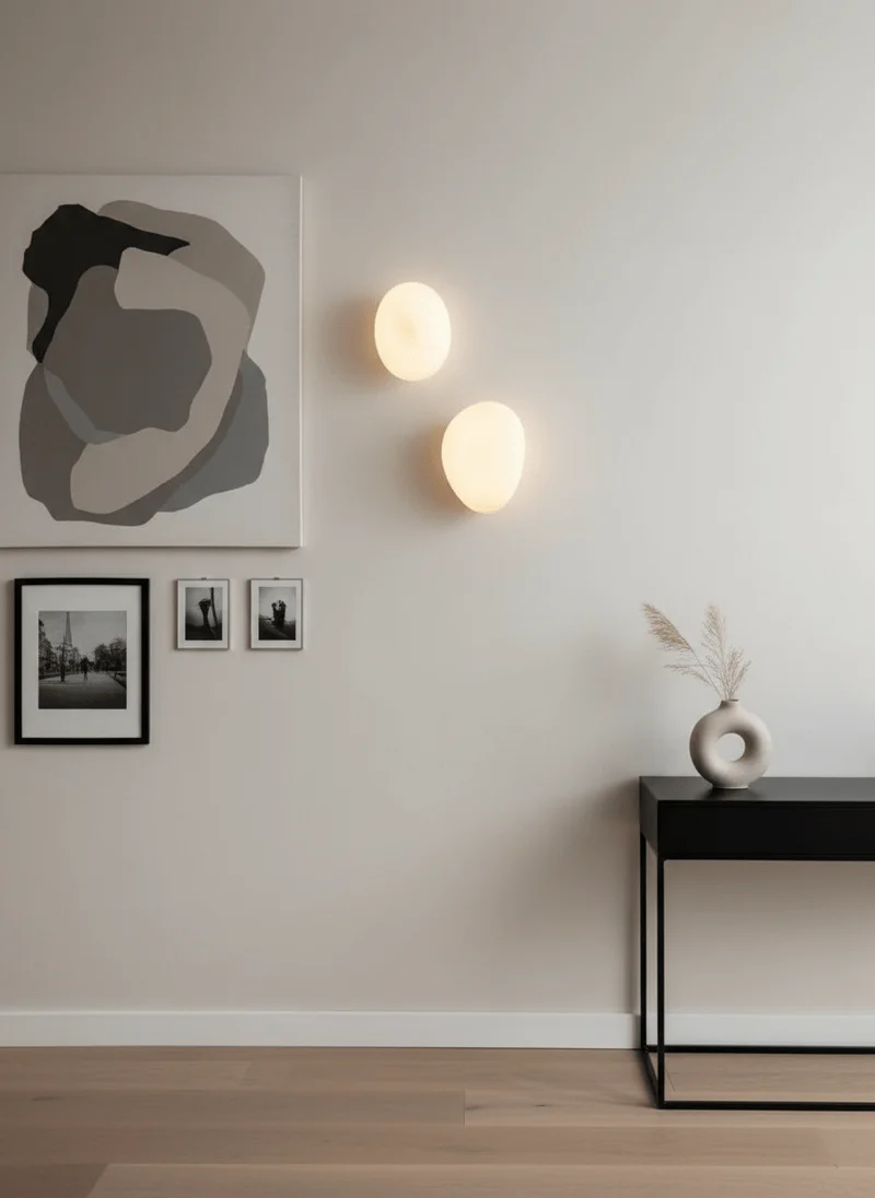 Glazen Wandlamp met Handgeblazen Bubble-Glas – Sculptuur Verlichting Scandinavisch Design – Verkrijgbaar in 4 Unieke Modellen & 4 Kleuren | Sansoti