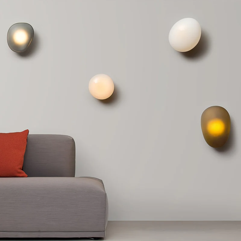 Glazen Wandlamp met Handgeblazen Bubble-Glas – Sculptuur Verlichting Scandinavisch Design – Verkrijgbaar in 4 Unieke Modellen & 4 Kleuren | Sansoti