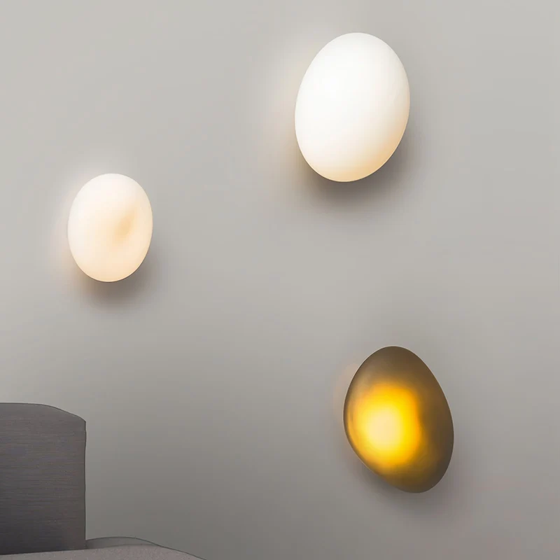 Glazen Wandlamp met Handgeblazen Bubble-Glas – Sculptuur Verlichting Scandinavisch Design – Verkrijgbaar in 4 Unieke Modellen & 4 Kleuren | Sansoti