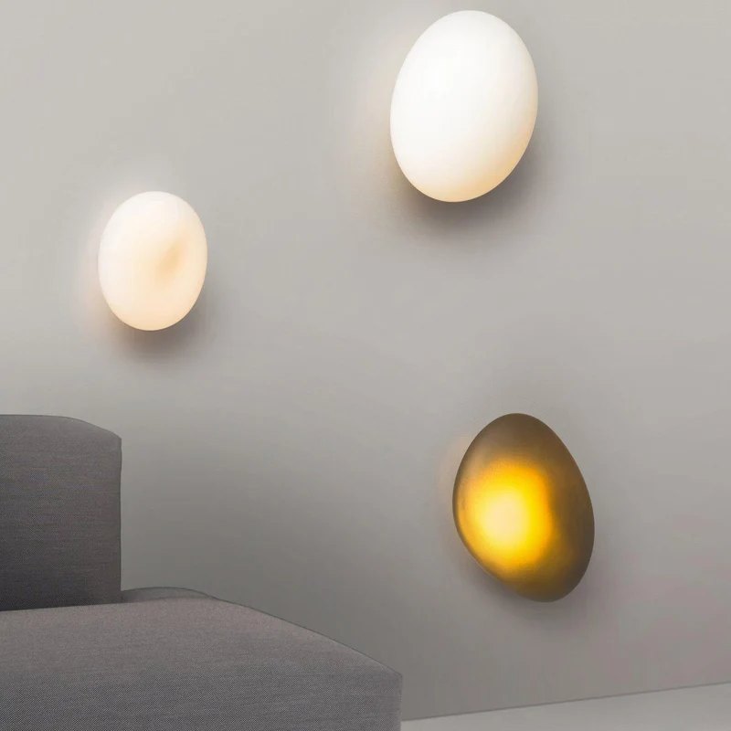 Glazen Wandlamp met Handgeblazen Bubble-Glas – Sculptuur Verlichting Scandinavisch Design – Verkrijgbaar in 4 Unieke Modellen & 4 Kleuren | Sansoti