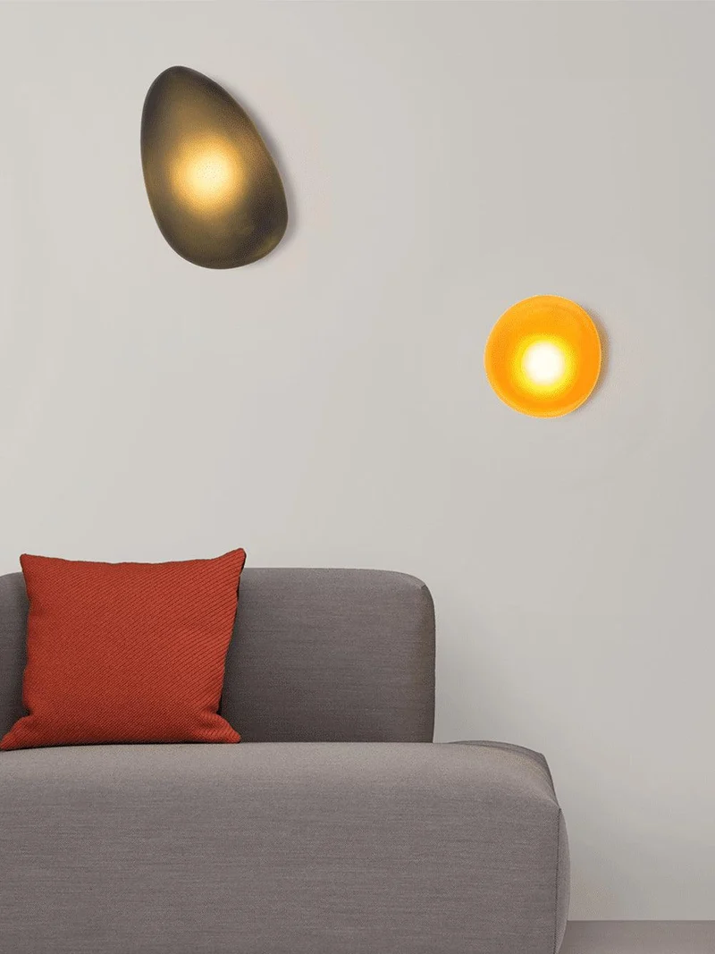 Glazen Wandlamp met Handgeblazen Bubble-Glas – Sculptuur Verlichting Scandinavisch Design – Verkrijgbaar in 4 Unieke Modellen & 4 Kleuren | Sansoti