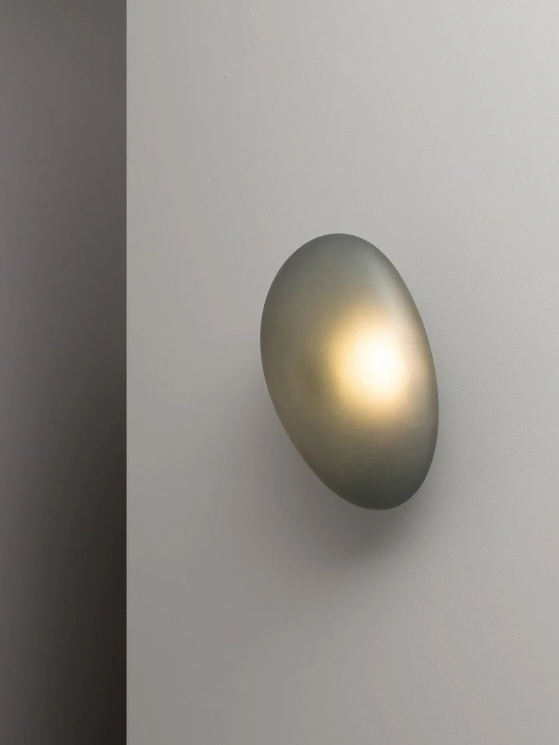 Glazen Wandlamp met Handgeblazen Bubble-Glas – Sculptuur Verlichting Scandinavisch Design – Verkrijgbaar in 4 Unieke Modellen & 4 Kleuren | Sansoti