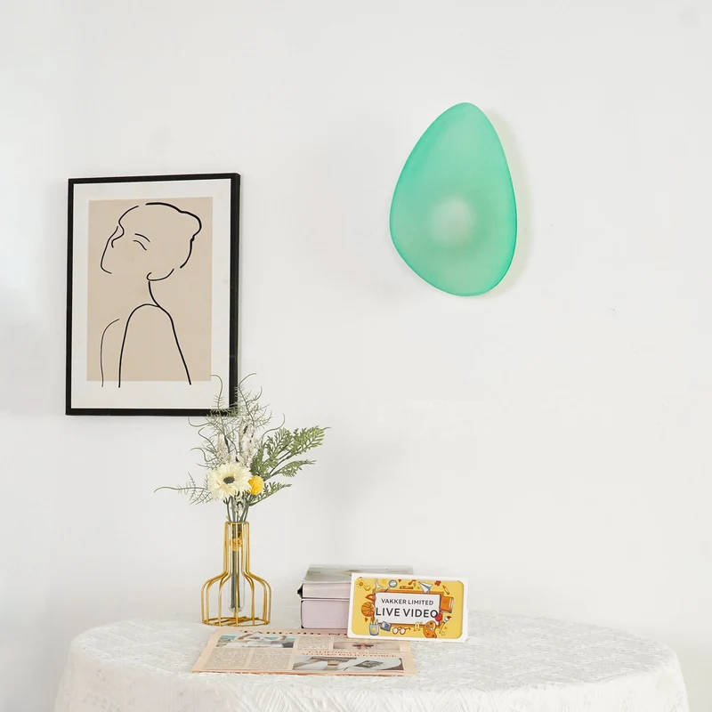 Glazen Wandlamp met Handgeblazen Bubble-Glas – Sculptuur Verlichting Scandinavisch Design – Verkrijgbaar in 4 Unieke Modellen & 4 Kleuren | Sansoti