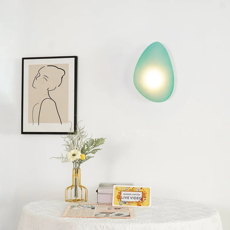 Glazen Wandlamp met Handgeblazen Bubble-Glas – Sculptuur Verlichting Scandinavisch Design – Verkrijgbaar in 4 Unieke Modellen & 4 Kleuren | Sansoti