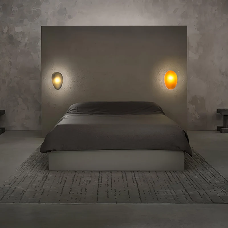 Glazen Wandlamp met Handgeblazen Bubble-Glas – Sculptuur Verlichting Scandinavisch Design – Verkrijgbaar in 4 Unieke Modellen & 4 Kleuren | Sansoti
