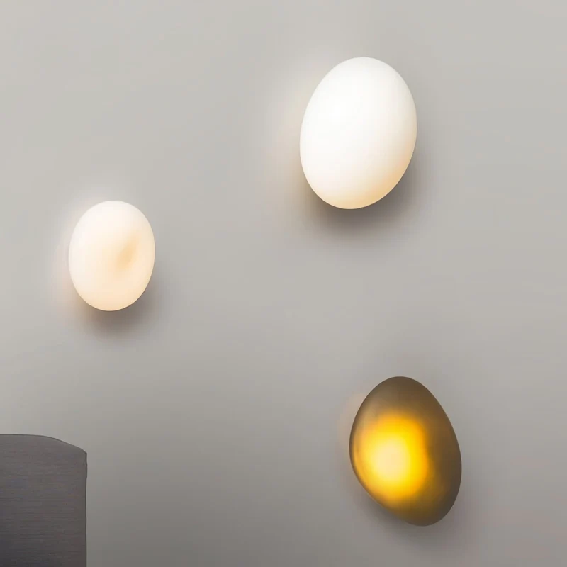 Glazen Wandlamp met Handgeblazen Bubble-Glas – Sculptuur Verlichting Scandinavisch Design – Verkrijgbaar in 4 Unieke Modellen & 4 Kleuren | Sansoti