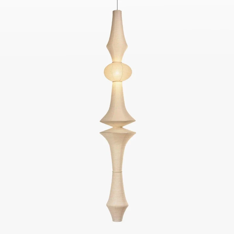 Japanse Hangende Papieren Lamp Zeven Formaten E26/E27 ø33-ø43cm 150-460cm Hoogte Mulberry Washi Moerasschors Translucide Kap Met Handgemaakt Karakter | Sansoti