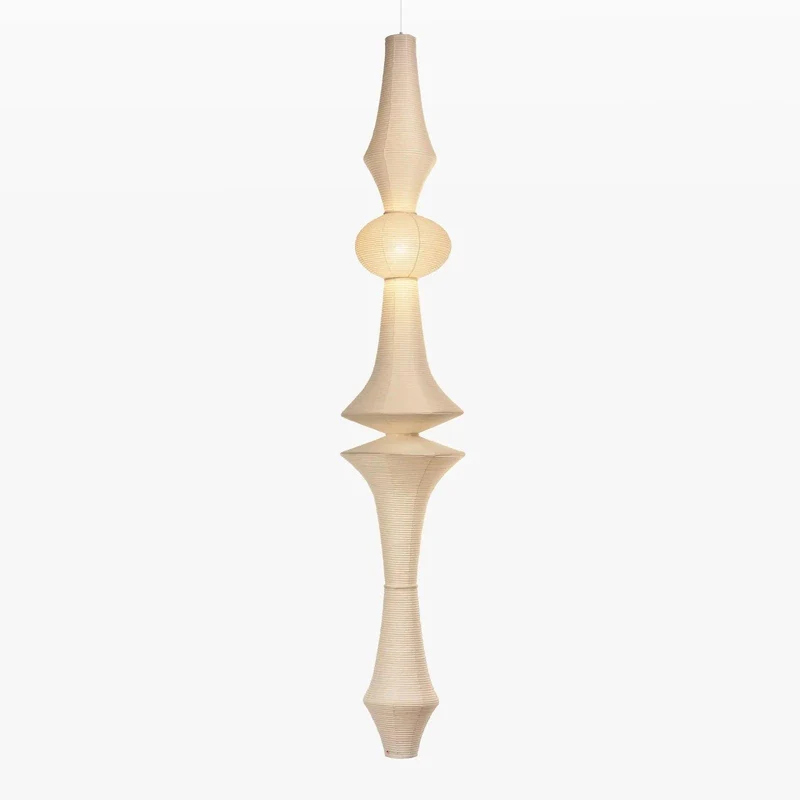 Japanse Hangende Papieren Lamp Zeven Formaten E26/E27 ø33-ø43cm 150-460cm Hoogte Mulberry Washi Moerasschors Translucide Kap Met Handgemaakt Karakter | Sansoti