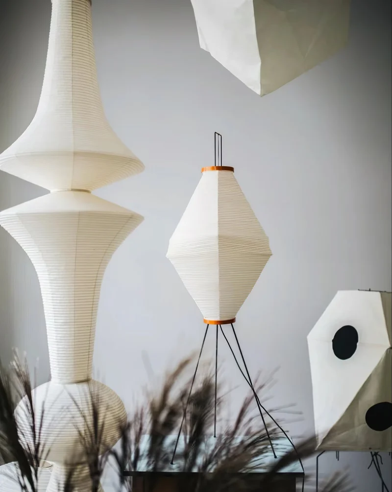 Japanse Hangende Papieren Lamp Zeven Formaten E26/E27 ø33-ø43cm 150-460cm Hoogte Mulberry Washi Moerasschors Translucide Kap Met Handgemaakt Karakter | Sansoti