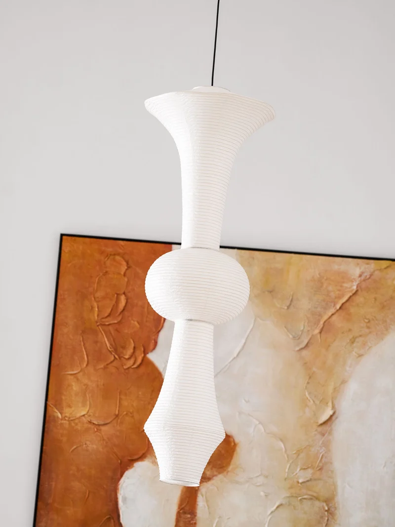 Japanse Hangende Papieren Lamp Zeven Formaten E26/E27 ø33-ø43cm 150-460cm Hoogte Mulberry Washi Moerasschors Translucide Kap Met Handgemaakt Karakter | Sansoti