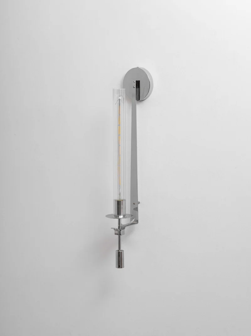 Klassieke Messing Wandlamp met Geribbeld Glas – 1940s Franse Stijl Cilinderlamp voor Gang Woonkamer Slaapkamer – E26 E27 Fitting – Enkel en Dubbel Lichtpunt | Sansoti