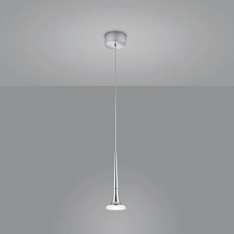 LED Hängelampe Flute Chrom