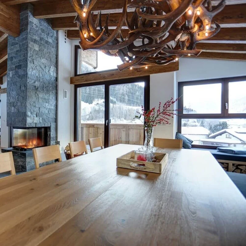 XXL Rothirsch LED Geweihlampe 160 x 90cm für Chalet