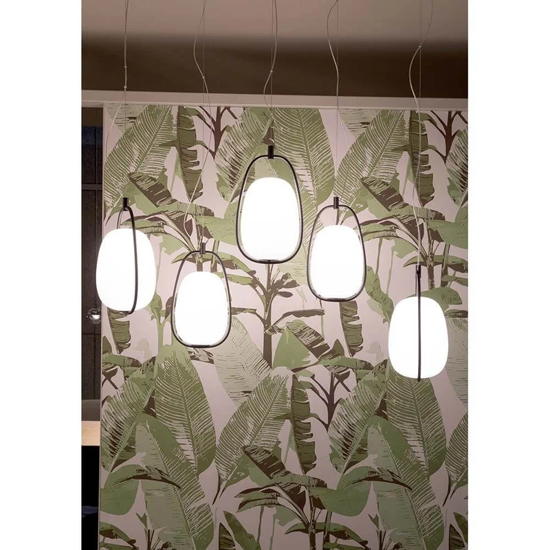 Kundalini Pendellampe Lanna Ø 22cm H 40cm Opalglas