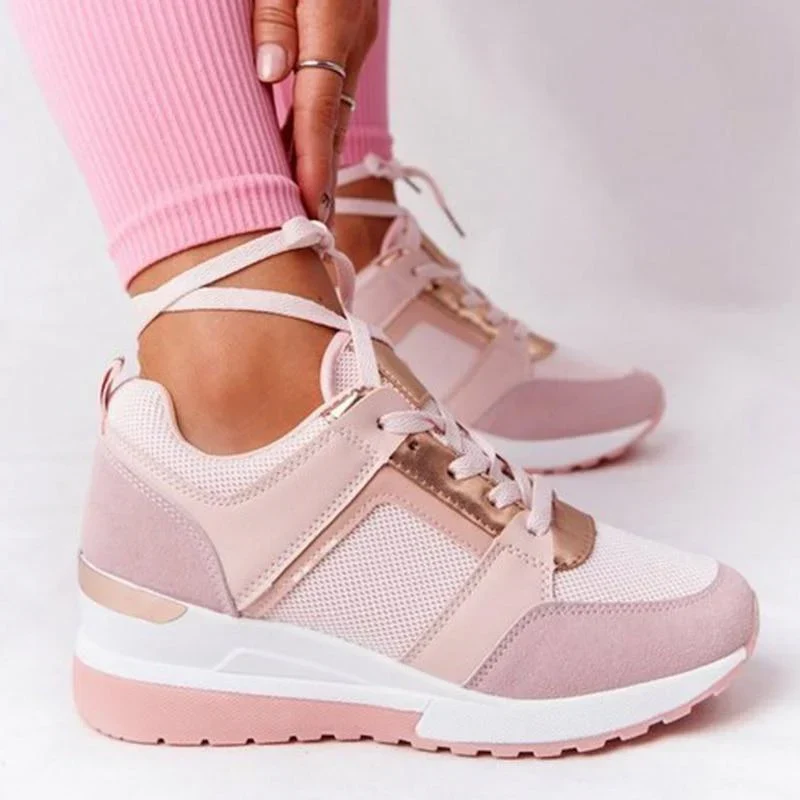 Luchtkussen Damessneakers Mesh Ademend Lichtgewicht Wandelschoenen Sportieve Vrijetijdsschoenen Dames | Sansoti