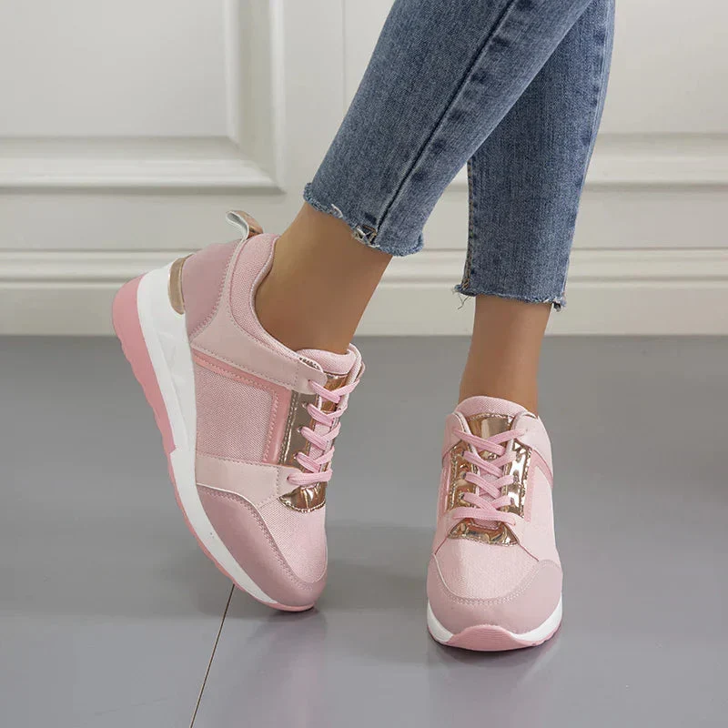 Luchtkussen Damessneakers Mesh Ademend Lichtgewicht Wandelschoenen Sportieve Vrijetijdsschoenen Dames | Sansoti