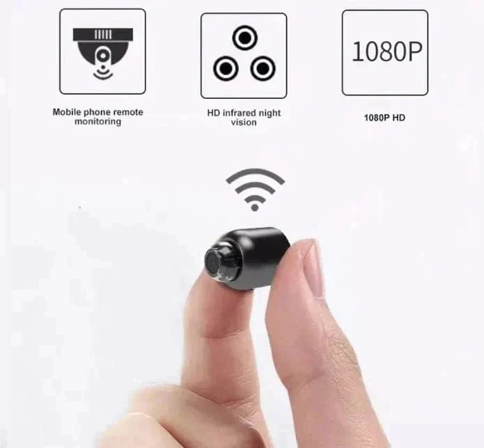 Draadloze Nachtzicht Beveiligingscamera voor Thuisbeveiliging | Compacte WiFi Camera met Infrarood | Sansoti