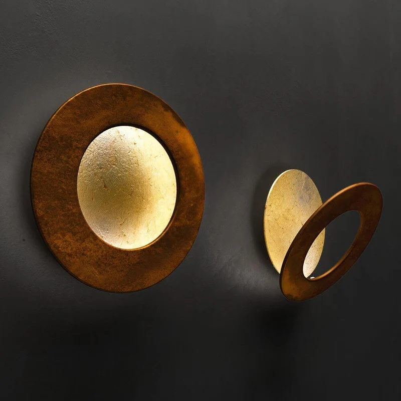 Icone LED Wandleuchte Vera Ø 31cm Gold, Rost