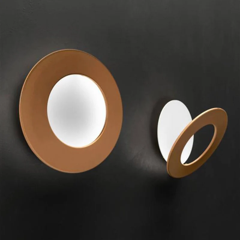 Icone LED Wandleuchte Vera Ø 31cm Weiß, Kupfer bronziert