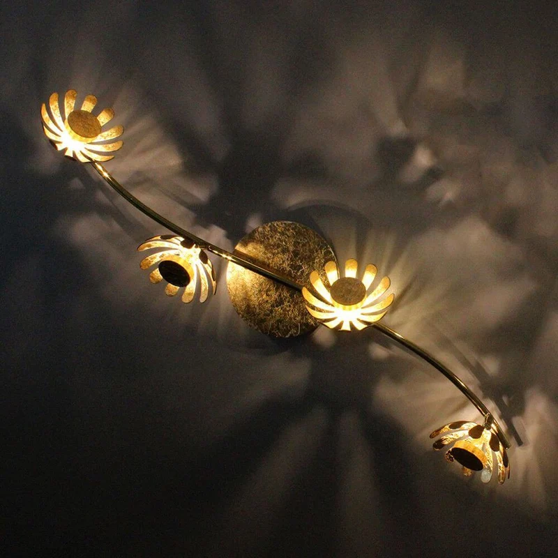 LED Deckenlampe Bloom 4-flammig 70cm Goldfarben