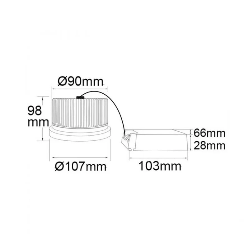 LED für Obst & Gemüse fokussierbar 35°-50° 3100K 2847lm 30W