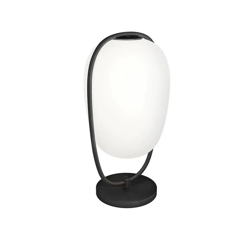 Kundalini Tischleuchte Lanna 40cm mit Glasschirm