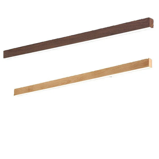 Gang Plafondlamp Hout Langwerpig 60cm 100cm 120cm Ingebouwde LED Lijnlamp Aluminium Hal | Sansoti