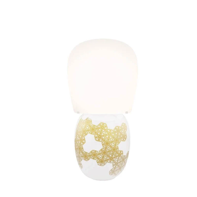 Kundalini Keramik Tischlampe Hive 47cm Dimmbar