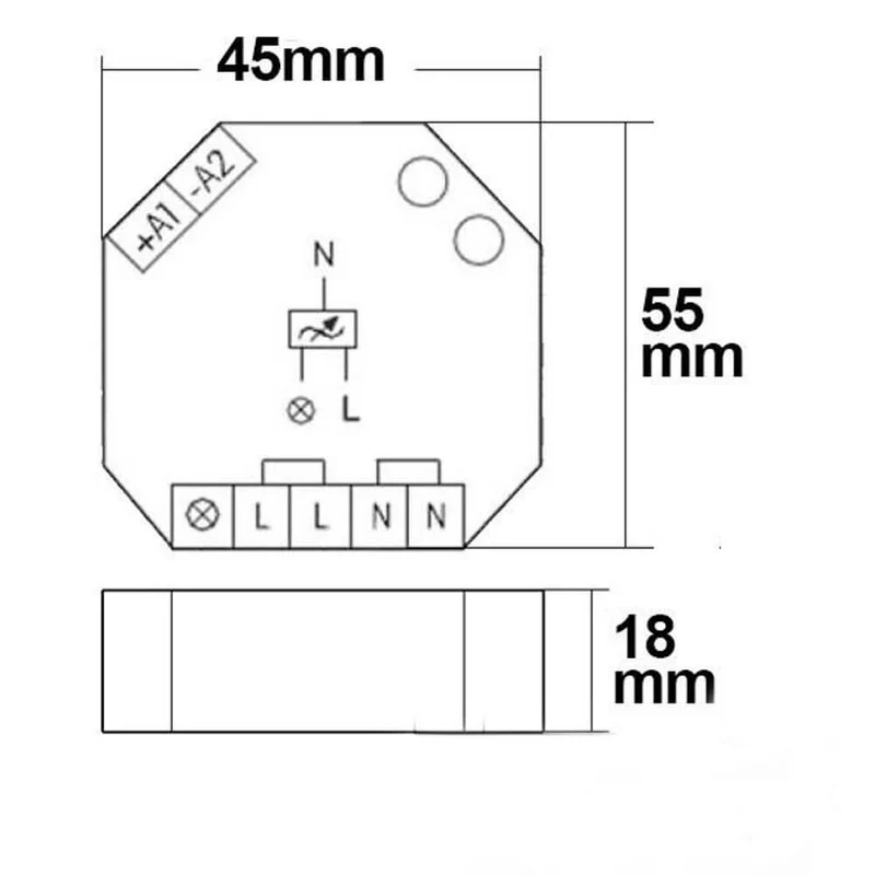Universal-Dimmer Unterputz Dimmbare 230V Leuchtmittel & Trafos
