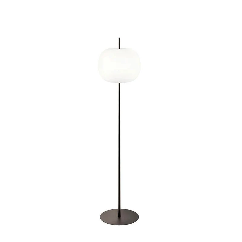 Kundalini Stehlampe Kushi XL mit Opalglasschirm 183cm Dimmbar