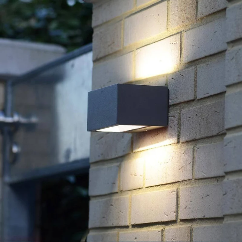LED Außenwandlampe Gemini IP54 Anthrazit