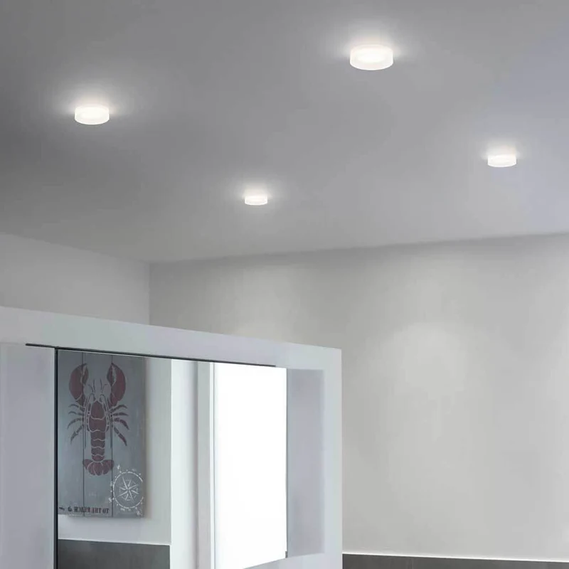 LED Decken-Einbauleuchte Iva Dimmbar satiniert IP44