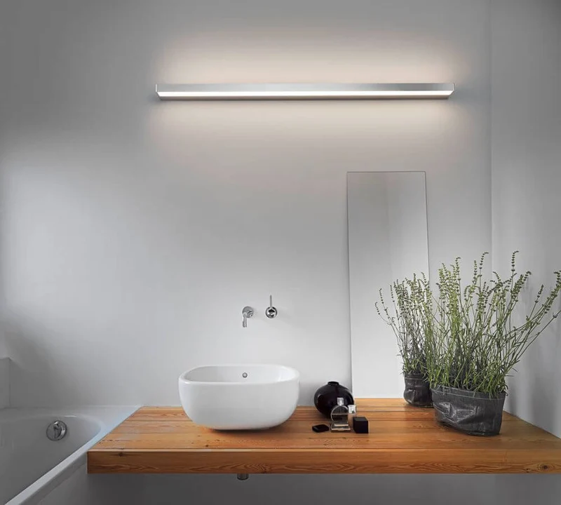LED Lichtboard Slate Wandlampe 120cm IP44 Up & Down Schwarz-matt