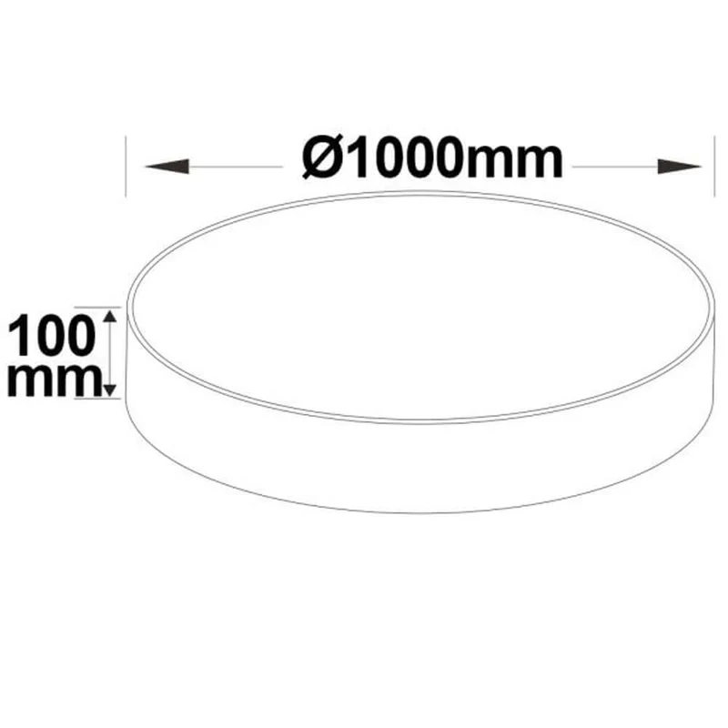 LED Hängeleuchte Ø 100cm Weiß ColorSwitch 3000-4000K Dimmbar