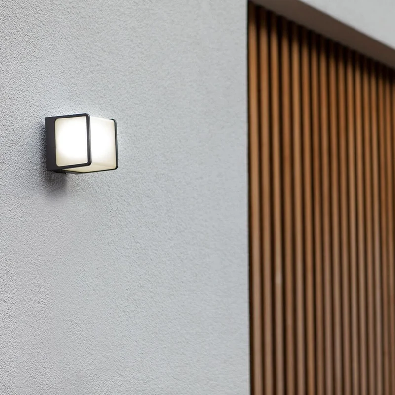 LED Außenwandlampe Telin IP54 Anthrazit